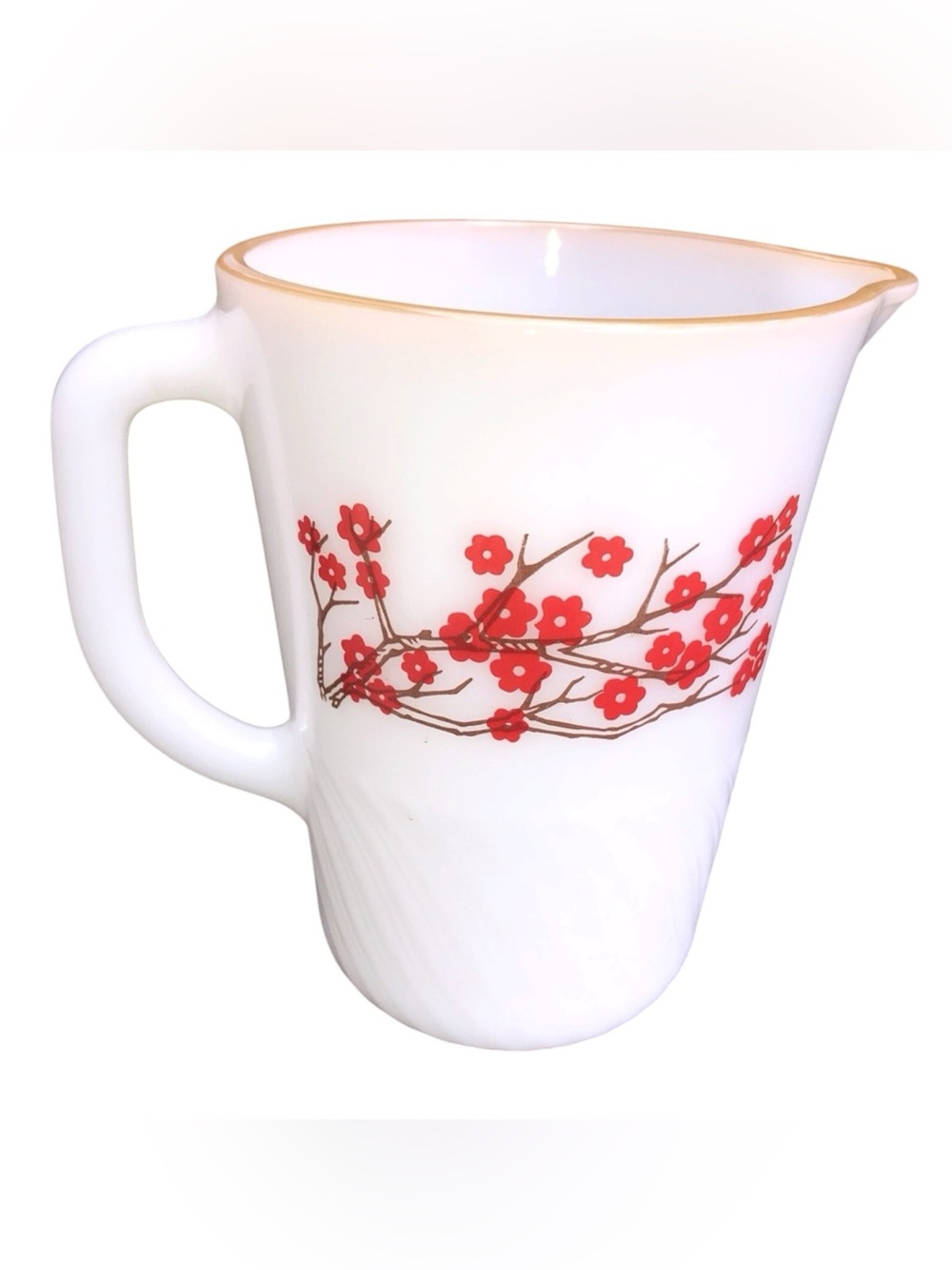Vintage Termocrisa White Milk Glass Pitcher - Picture 3 of 8